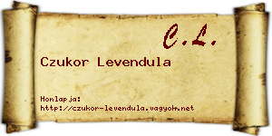 Czukor Levendula névjegykártya